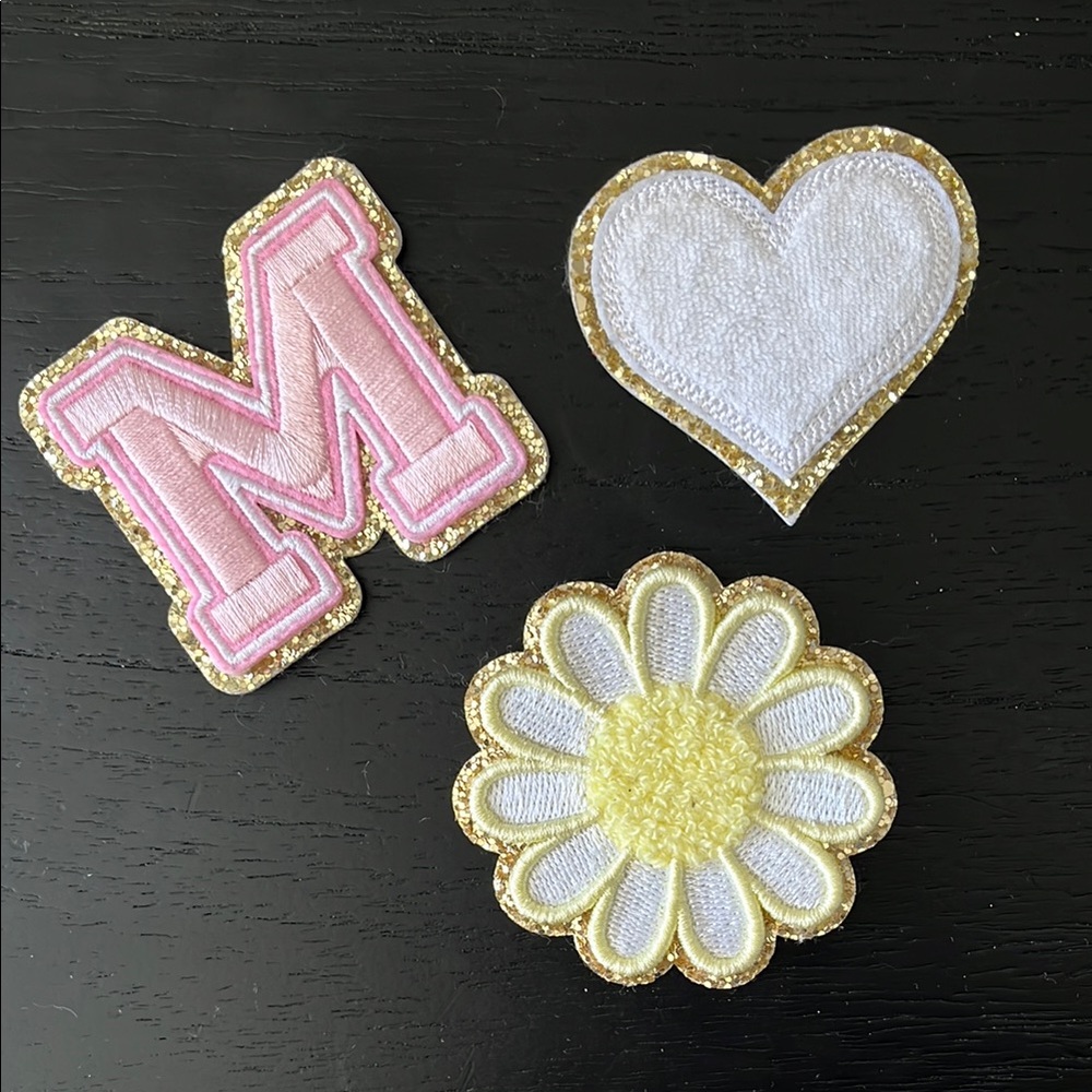 Stoney Clover Lane Target Letter M, Heart, and Daisy Patches